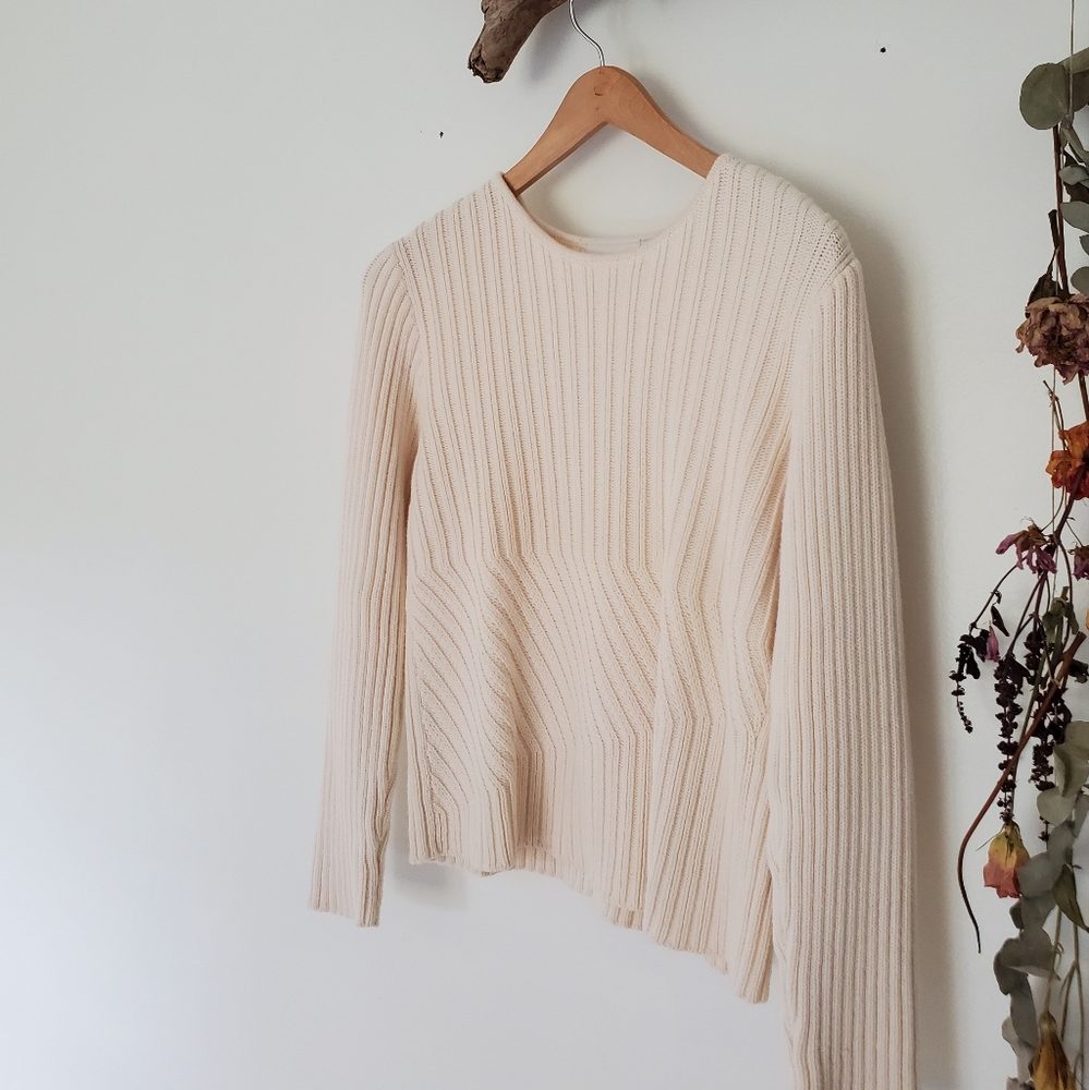 Cotton knit sweater